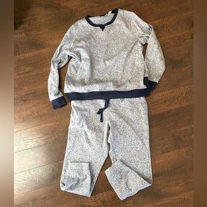 Cozy sweater fleece set, LL Bean, pants Large top XL